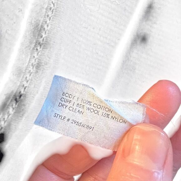 Club Monaco‎ Black and Gray Cardigan with Open Front Design. Size xs - Picture 4 of 6